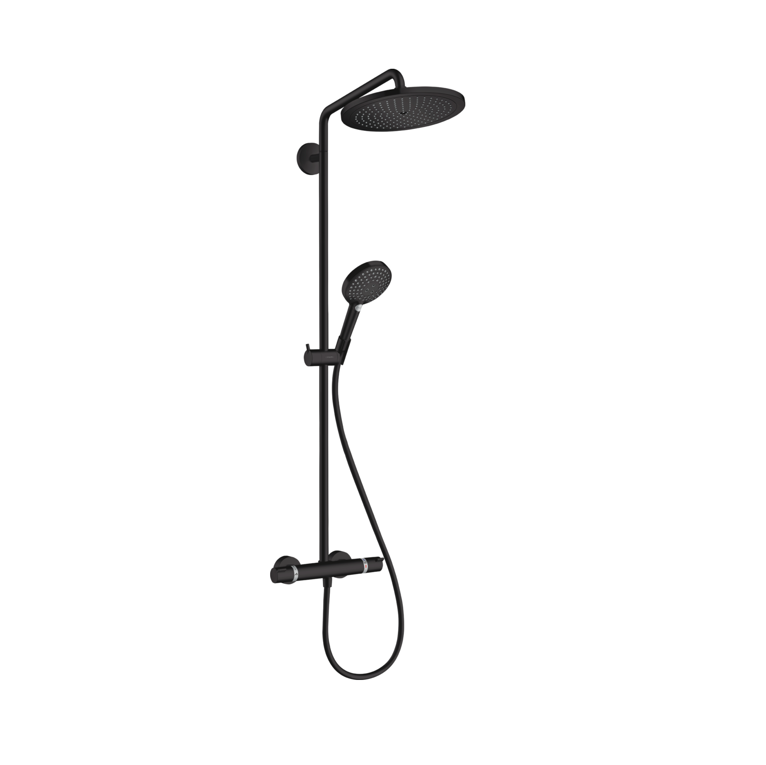 Hansgrohe croma select s 280 usponski tuš ecosmart matt black 26891670