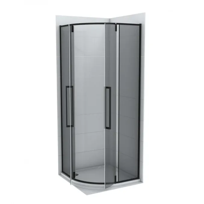Copen Tuš kabina ABSOLUT BLACK R90x200cm dark staklo 6mm sa pivot vratima