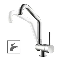 Herz Unitas baterija Fresh F42 za kuhinju pokretna 2 cevi 00146