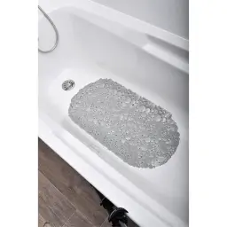 Tendance Guma za kadu bubbles 69x36cm pvc providno siva