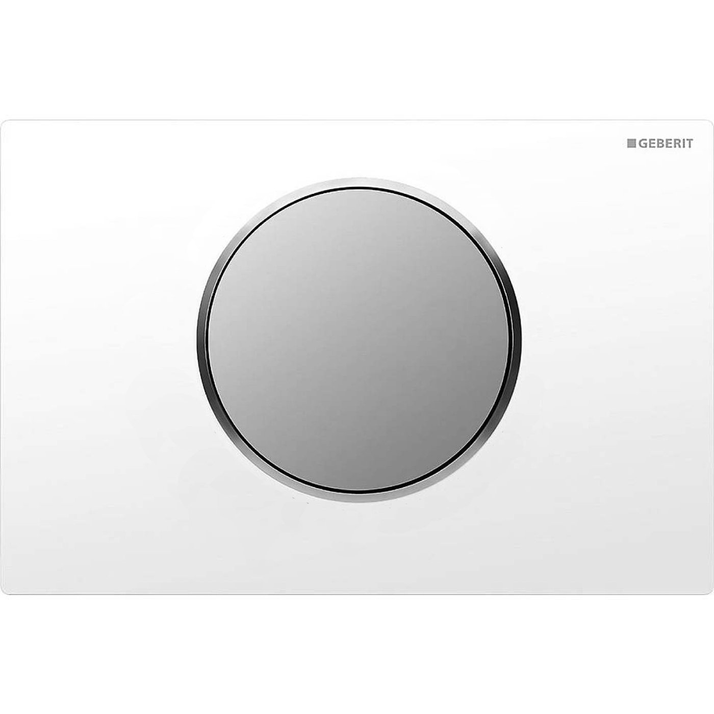 Geberit tipka Sigma10 za jednokoličinsko ispiranje bela/hrom mat/hrom mat 115.758.KL.1