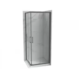 COPEN ATLAS Tuš kabina PRO 900x900x1950 gun metal staklo 6mm providno C-02-GM43K900