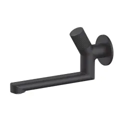 Rosan S4 Black Zidni ventil za hladnu vodu - pokretni izliv 200mm 452200B