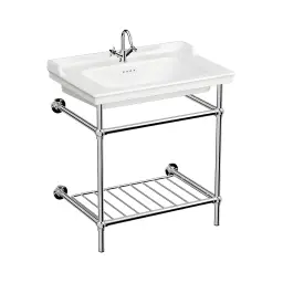 Vitra Lavabo VALARTE 80cm sa prelivom sa metalnim stalkom