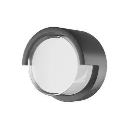 Braytron LED Zidna Svetiljka Okrugla 15W Sivi CCT IP65 BG38-01082