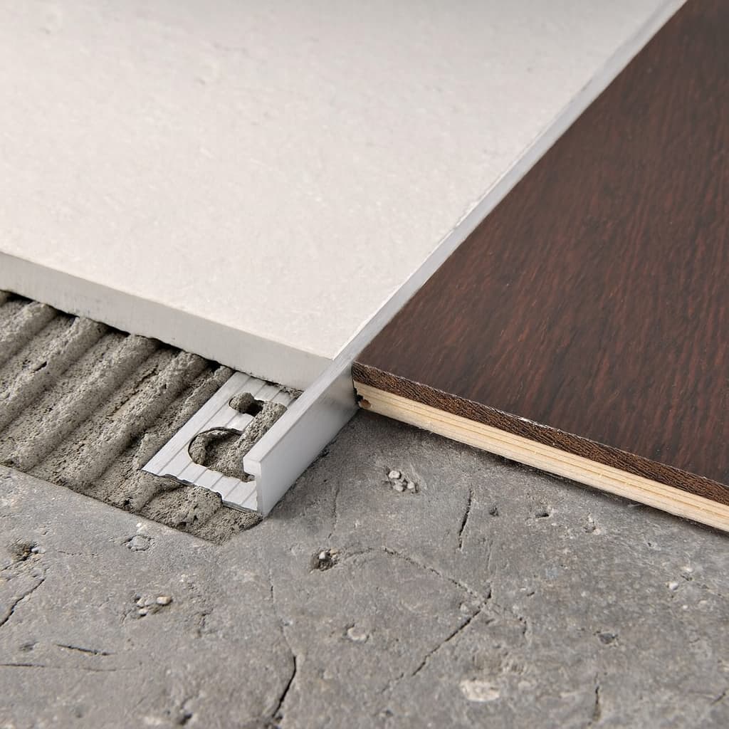 Progress aluminijumska lajsna za pločice 12,5mm mat hrom dužine 2,7m PTAA125
