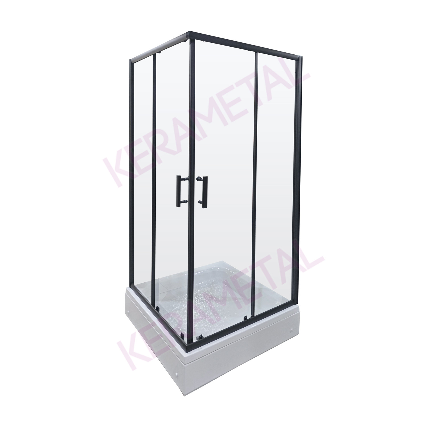 Astral Loft Lux Black K90x195 tuš kabina