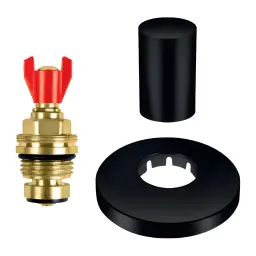 Rosan Gornji deo uzidnog ventila sa kapom i kliznom rozetom 1/2" - DARK PGD1612JD