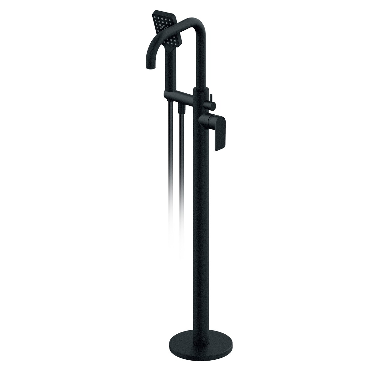 Rosan S2 Black Baterija za kadu podna 233109B