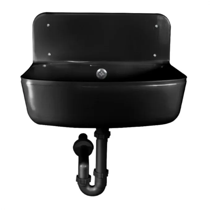 Styron Vindabona 490x350mm crna komplet sa sifonom i šrafovima za montažu