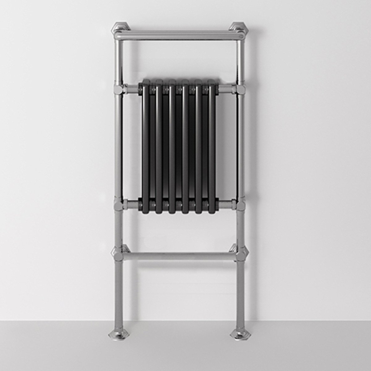 Park Avenue Warm.2 radijator stojeći 1185x545 hrom sa crnim središnjim delom
