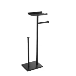 Držač Toalet Papira Stojeći sa Policom WT-818-B Black