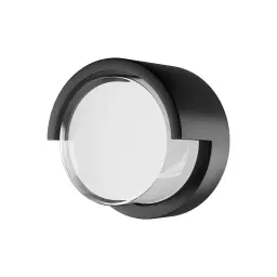 Braytron LED Zidna Svetiljka Okrugla 15W Crni 3000K IP65 BG38-01001