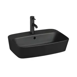 Jika Lyra plus nadgradni lavabo 55x40x16,5 mat crni 8.1838.2.716.104.1