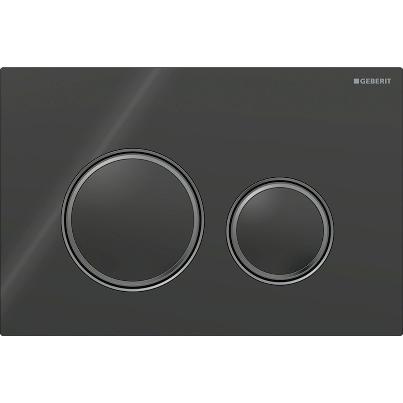 Geberit tipka Sigma50 crna/crni hrom/crna-staklo 115.651.SJ.1