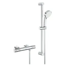 Grohe Grontherm 1000 termostatska za tuš sa kliznom šipkom, crevom i tuš ručicom 34783000
