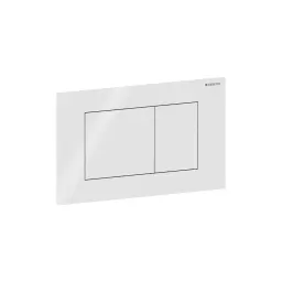 Geberit Sigma40 Square tipka za dvokoličinsku tehniku ispiranja bela - staklo 115.629.SI.1