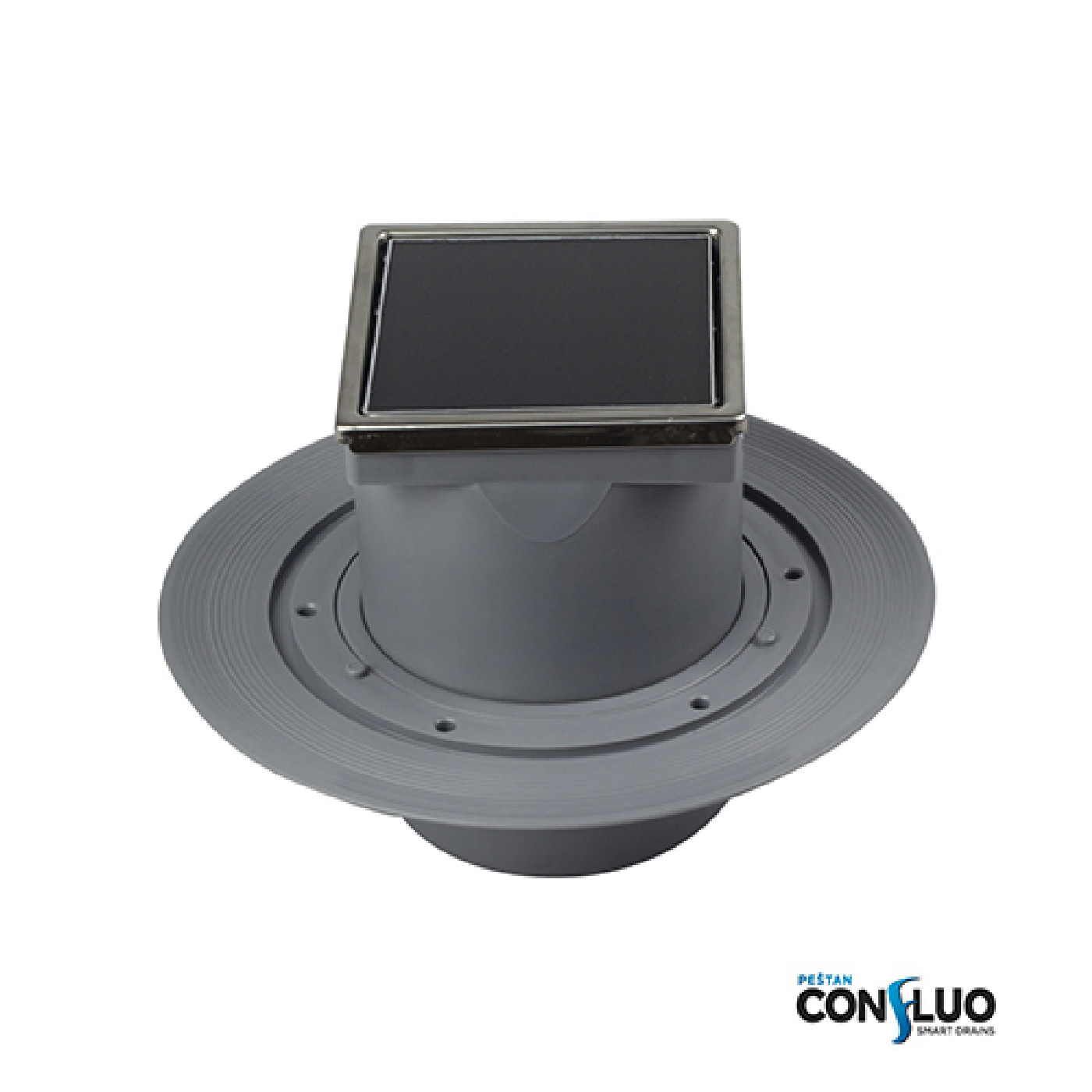Peštan slivnik 10X10 DRY Black GLASS