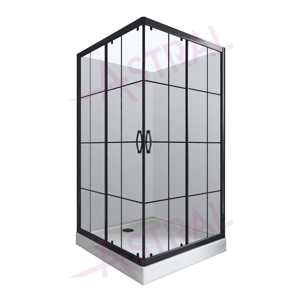 Astral Loft K90 Black SDB-16 6mm tuš kabina