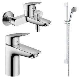 Hansgrohe Logis Set 3 u 1 - umivaonik 71100000 kada 71400000 i klizna sipka set 2776300 - 71319350
