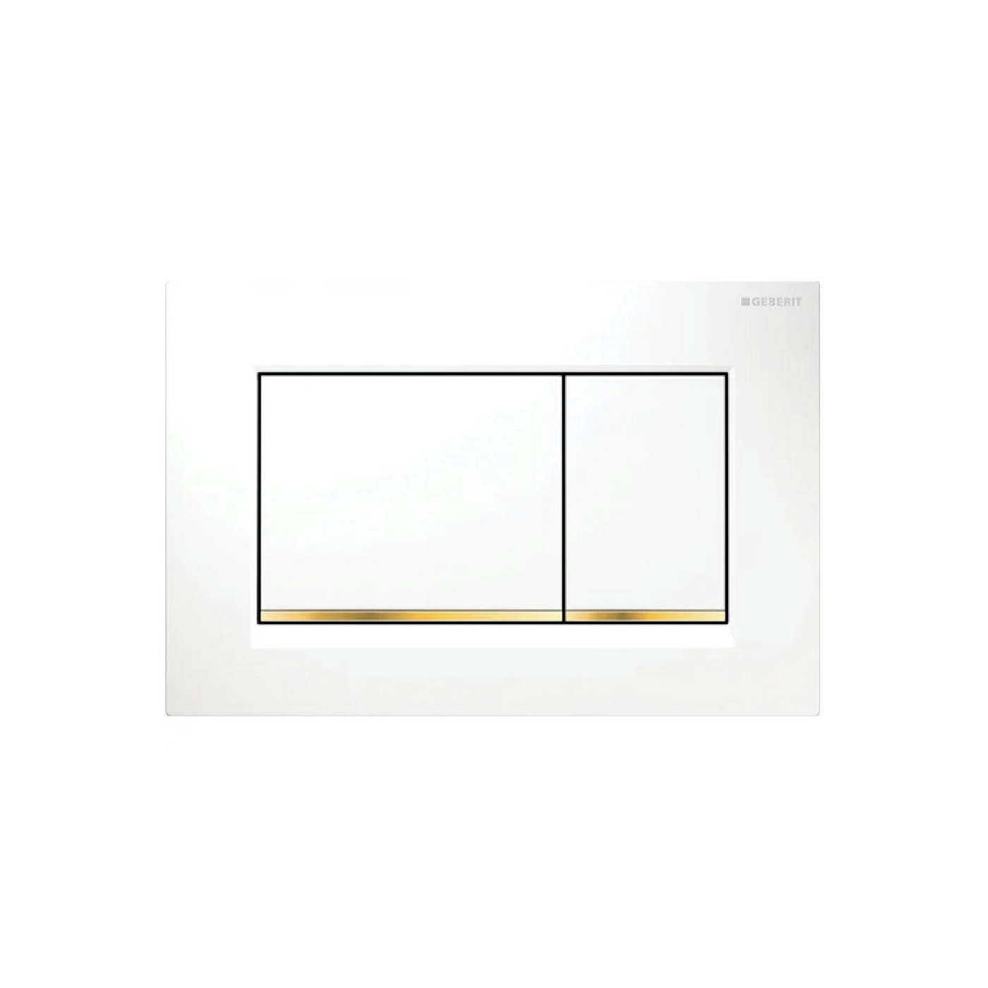 Geberit tipka Sigma 30 Bela/pozlaćena/bela 115.883.KK.1