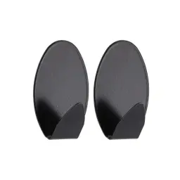 Tendance Set 2 ovalne kukice 3m 3,5 x 2 x 5,2 metal crna