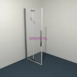 Kolpa Polaris Tuš vrata D80- Leva SBR/1 Fold Silver brill 516150