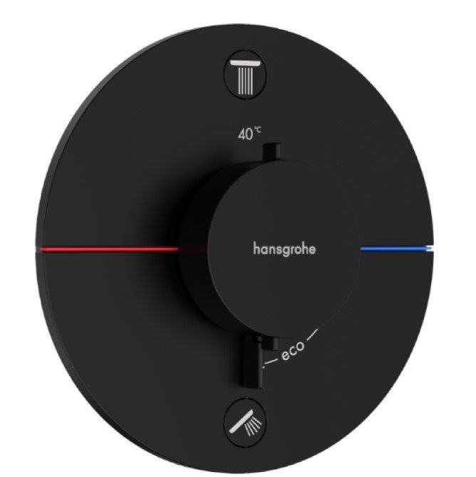 Hansgrohe ShowerSelect Comfort S termostatski mešač 2 funkcije matt black 15554670